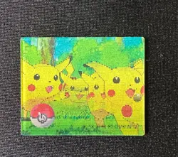 Pokemon Japanese Meiji Super Change Lenticular 3D Card #3 Pikachu - Image 1