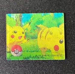 Pokemon Japanese Meiji Super Change Lenticular 3D Card #3 Pikachu - Image 3