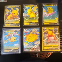 Pokemon Pikachu & Raichu V/VMax Holo Promo Card Lot (6) - Image 1