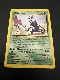 Heracross 6/111 Neo Genesis Unlimited 2000 Pokemon Card Holo Rare NM - Image 1