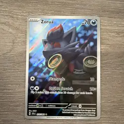 Pokemon Zorua 075/064 Sv: Shrouded Fable Rare Holo Basic Beast Card - Image 1
