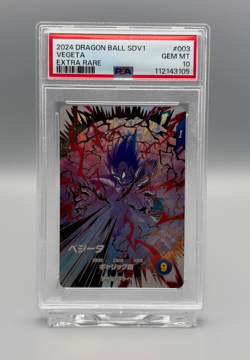 2-Card Lot PSA 10 2024 Dragon Ball Son Goku & Vegeta #001 #003 GEM MINT - Image 4