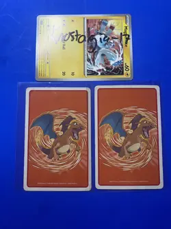 Two Deoxys pokemon Playing Card Fire Red Charizard Nintendo JPN JOKER Crease - Image 2