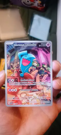 Team Rocket's Wobbuffet 203 Sv: Scarlet & Violet Promo Cards Holo - Image 1