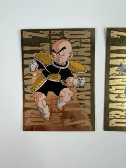 Dragon Ball Z Krillin & Frieza Gold Foil Card 1999 Artbox JPP/AMADA Rare DBZ - Image 2