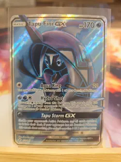 Pokemon TCG Burning Shadows Holo Full Art Ultra Rare Card Tapu Fini GX 133/147 - Image 1