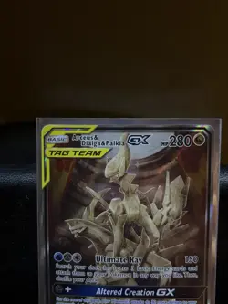 Pokemon Arceus & Dialga & Palkia GX Full Art Ultra Rare Holo Card 221/236 - Image 4
