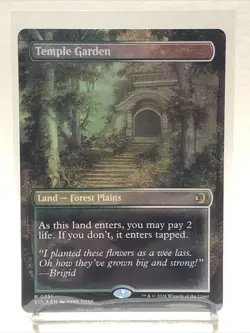 Temple Garden (Foil) [Borderless] Lorwyn Eclipsed 0351 Rare MTG - Image 1