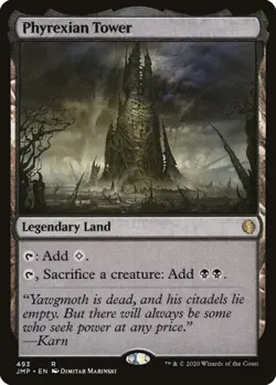 Phyrexian Tower - Magic the Gathering Jumpstart 2020 Regular - Image 1