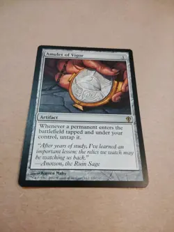 1x Amulet of Vigor - MTG Worldwake - Magic the Gathering - LP Lightly Played - Image 1