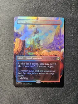 MTG Magic Lorwyn Eclipsed Steam Vents (Borderless) Foil 348 NM - Image 1