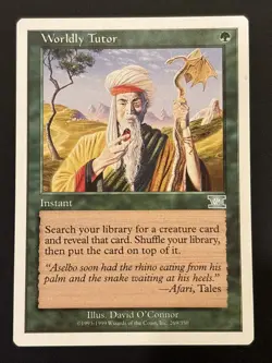 Worldly Tutor #269 Classic Sixth Edition 6th Magic MTG NM UP - Image 1