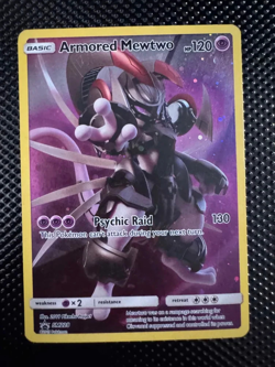 Full Art Armored Mewtwo HOLO Promo SM228 Pokemon Collector's Chest 2019 HP - Image 2