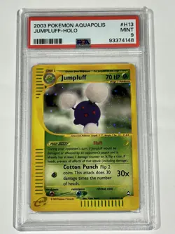 2003 Pokemon Aquapolis - Jumpluff Holo #H13 MINT PSA 9 - Image 1