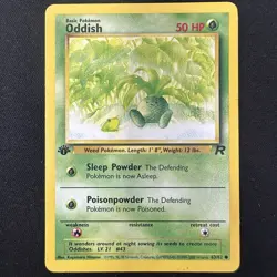 Pokemon Oddish 63/82 1st Edition Team Rocket WOTC LP - Image 1