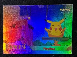 1999 Topps Pokemon Movie Edition #57 Playtime Rainbow Foil 1st Print - Image 1