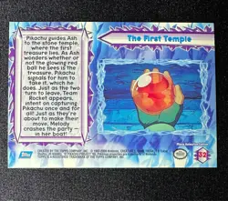 Topps Pokemon the Movie 2000 #32 The First Temple Rainbow Foil Holo - Image 2