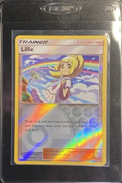 Lillie Reverse Holo 125/156 Pokemon TCG S&M Ultra Prism Reverse Holo Trainer NM - Image 4