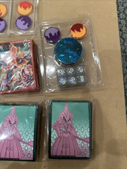 Lot Of Pokemon Sleeves Dice and Tokens, + One Deck Box * Accessories Collection - Image 2