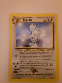 Togetic 16/111 Pokemon TCG 2000 Neo Genesis Unlimited Holo Rare NM - Image 2