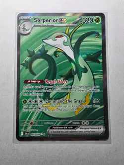 Serperior ex 156/086 NM – Full Art Ultra Rare – 2025 Pokemon TCG S&V Black Bolt - Image 1