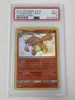 Pokemon Charmeleon SV7 Hidden Fates Shiny Vault PSA 9 Mint - Image 1