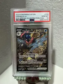 2024 Pokemon SVP EN Greninja ex #132 PSA 10 GEM MINT - Image 1