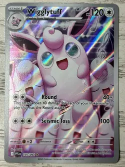 🌟 Pokemon TCG Wigglytuff 105/094 Illustration Rare Me02: Phantasmal Flames EN - Image 1