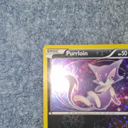 Pokemon Purrloin RC13/RC25 Legendary Treasures Basic Holo Card - Image 2