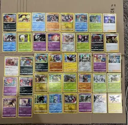 Pokemon Card Holo Rare Lot Of 40 Cards - Image 1