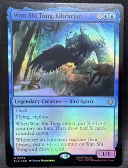 Magic: The Gathering Wan Shi Tong Librarian Foil Mythic 0078 Avatar Set - Image 1