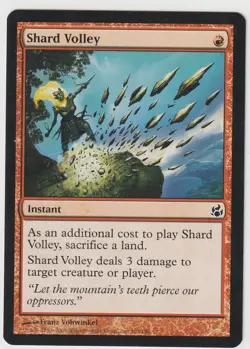 4x SHARD VOLLEY Morningtide NM Magic the Gathering MTG Red Common Pauper EDH - Image 1