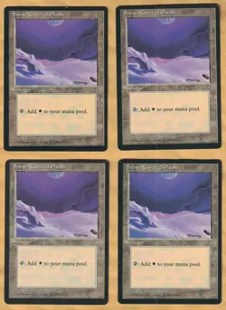 4x Snow-Covered Plains (Ice Age, English, 1995) MTG 4 LP - Image 1