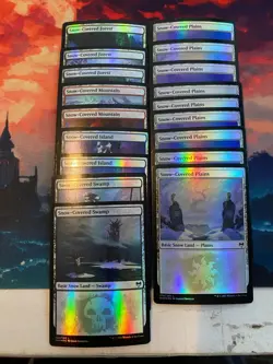 MTG Kaldheim Snow Covered Lands Foil - Image 1