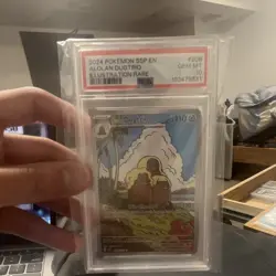 Pokemon Alolan Dugtrio 208/191 Surging Sparks Illustration Rare Holo PSA 10 - Image 1