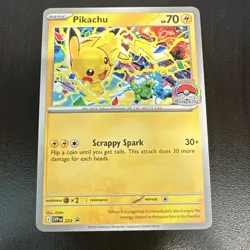 Pokemon TCG Pikachu 225 Sv: Scarlet & Violet Promo World Championship 70HP Engl… - Image 1