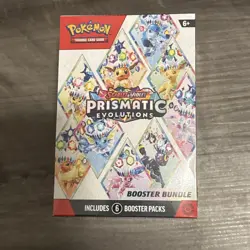 Pokemon TCG Prismatic Evolutions Booster Bundle - 6 packs - FACTORY SEALED NEW - Image 1