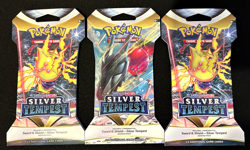 Pokemon TCG: Sword & Shield - Silver Tempest Booster Packs x3 Factory Sealed NEW - Image 1