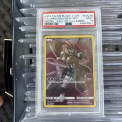 PSA 9 Armored Mewtwo 2019 Pokemon Black Star Promo SM228 Collectors Chest - Image 1