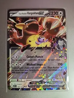 Team Rocket's Kangaskhan EX Double Rare 162/217 Pokemon Ascended Heroes TCG NM - Image 1