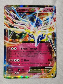 Played Xerneas EX - Holo #XY07 XY Promo Pokemon TCG - Image 1