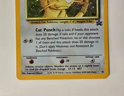 Meowth #10 Holo WOTC Black Star GB Game Boy Promo Stamp 1999 Pokemon Card TCG - Image 2
