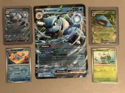 Pokemon 151 Blooming Waters Premium Collection 5 Promo Cards + NM Condition - Image 1