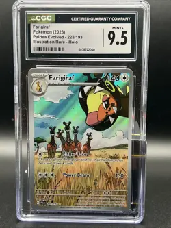 Pokemon TCG Farigiraf Holo Card 228/193 Sv02 Paldea Evolved Illustration Rare - Image 1