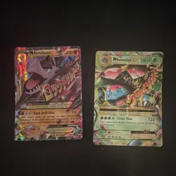 Pokemon EX Holo Card Lot MAerodactyl EX MVenusaur EX 2 Cards - Image 1