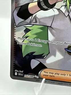 Pokemon TCG Black Bolt Ultra Rare Full Art Trainer Holo Card N's Plan 163/086 - Image 2