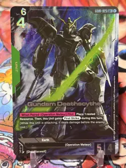 GUNDAM DEATHSCYTHE - Gundam Card Game GD01-025 - LR+ Legend Rare Newtype Rising - Image 1