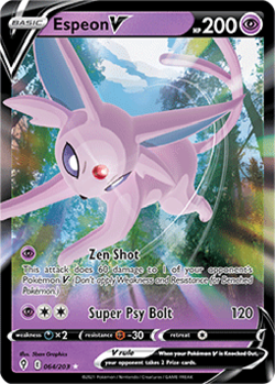 Espeon V 064/203 Evolving Skies Pokemon Trading Card Near Mint English Holo - Image 1