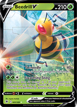 Beedrill V 005/189 Astral Radiance Pokemon Trading Card Near Mint English Holo - Image 1