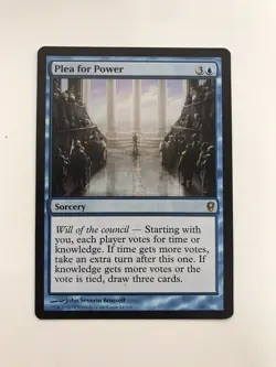 Plea for Power MTG Magic the Gathering Card LP Lightly Played CON - Image 1